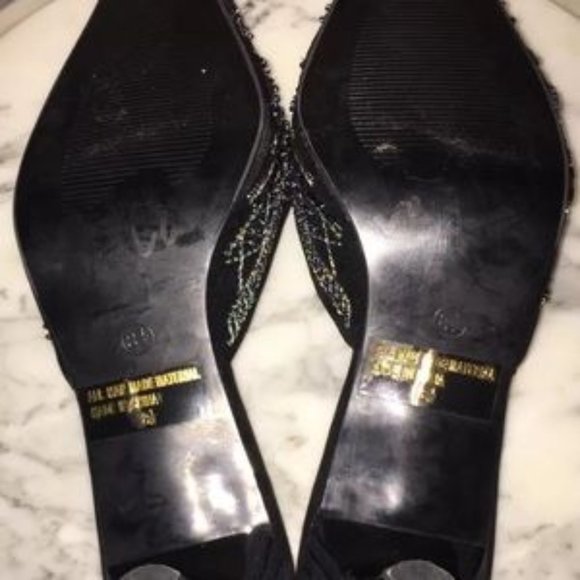CHARLES ALBERT HEELS size 8.5 bling mule 2.5"heel - Picture 4 of 4